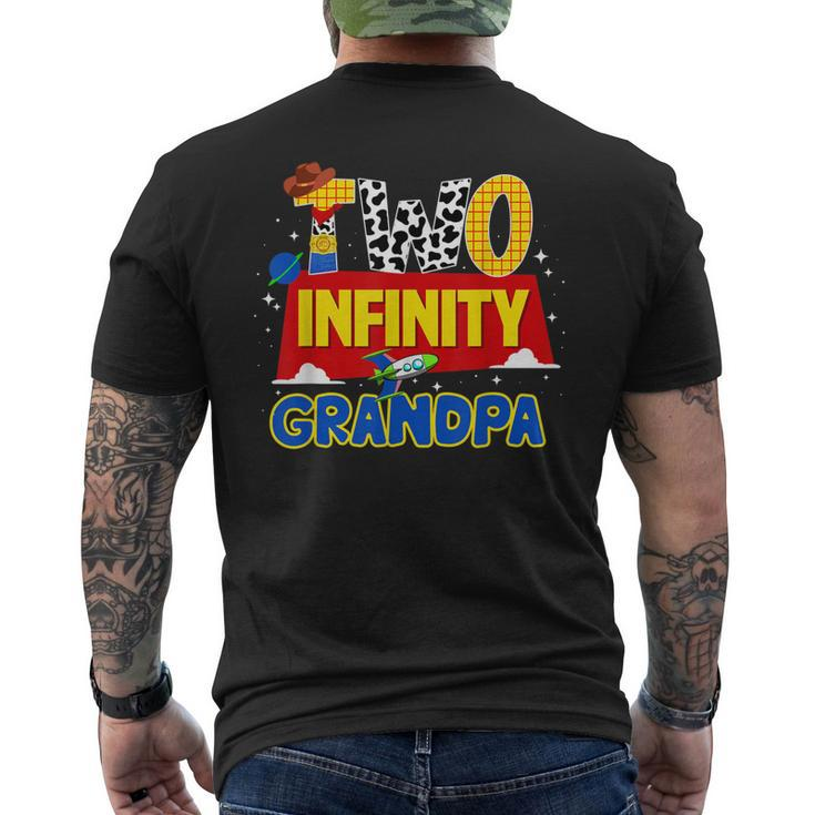 Cowboy Grandpa Two Infinity And Beyond Birthday Decorations Mens Back Print T-shirt