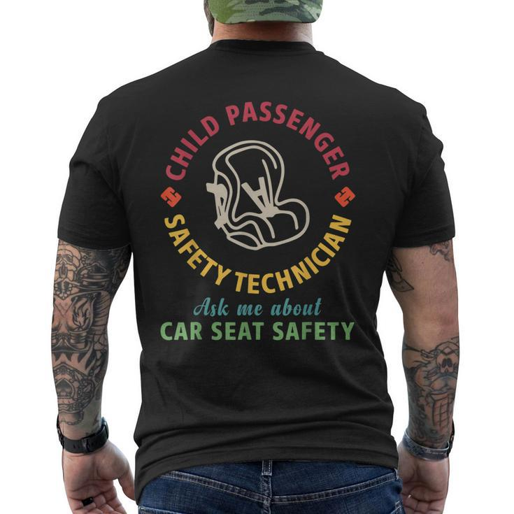 Cpst Child Passenger Safety Technician Car Seat Safety Men's Back Print T-shirt