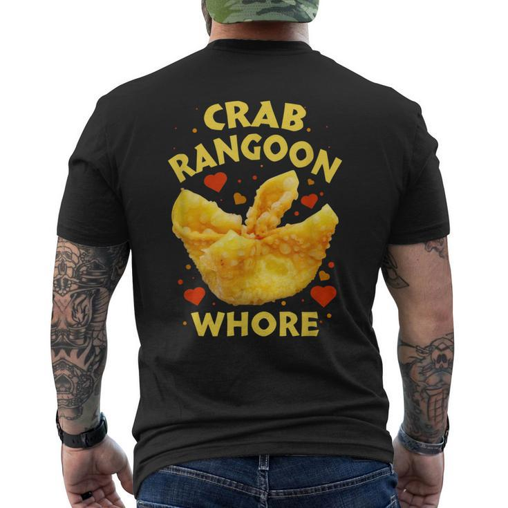 Crab Rangoon WHORE Crab Rangoon Lovers Men's Back Print T-shirt