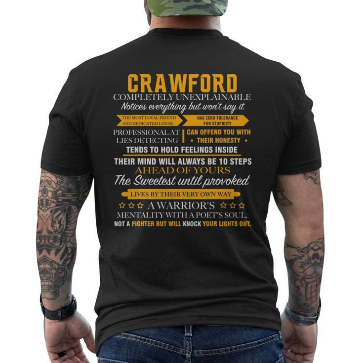 Crawford Completely Unexplainable Men's T-shirt Back Print