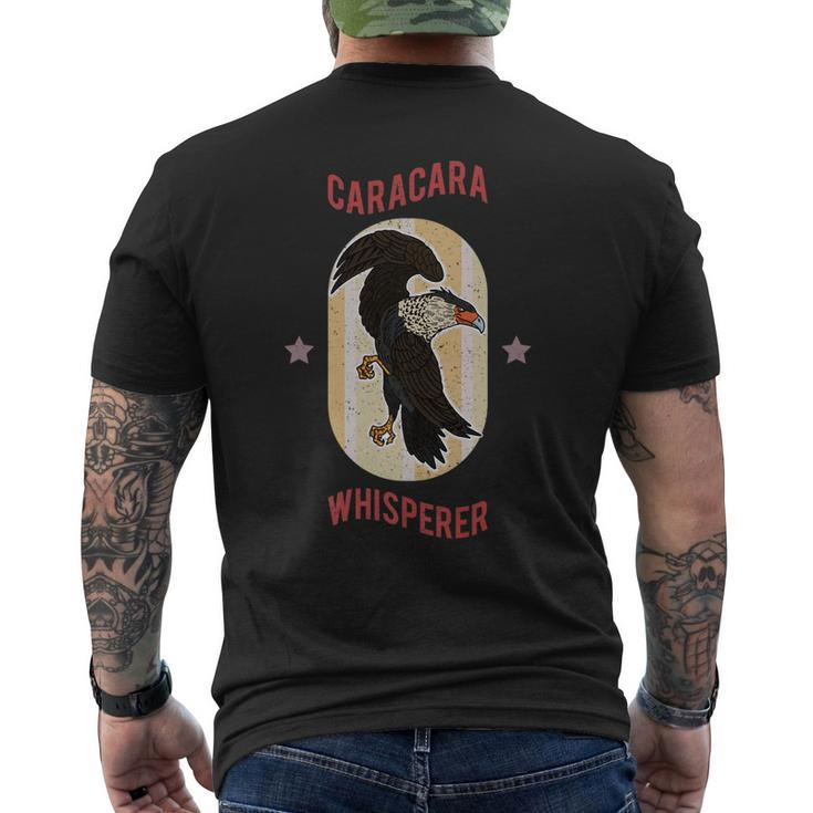 Crested Caracara Birds Biologist Ornithologist Birdmotif Men's Back Print T-shirt