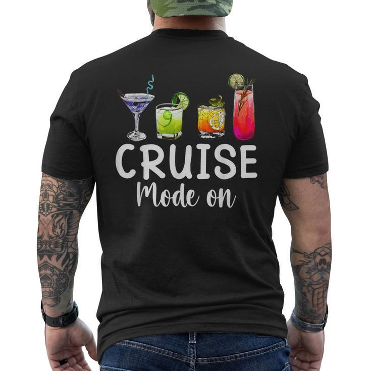 Cruise Mode On Cruise Ship Men's Back Print T-shirt