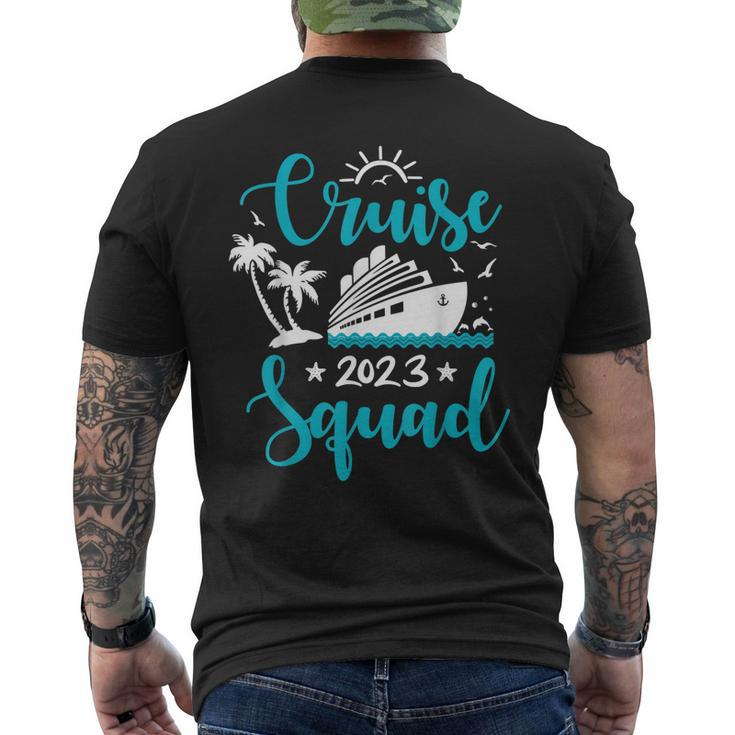 Cruise Squad 2023 Family Matching Vacation Group Trip Party Men's Back Print T-shirt