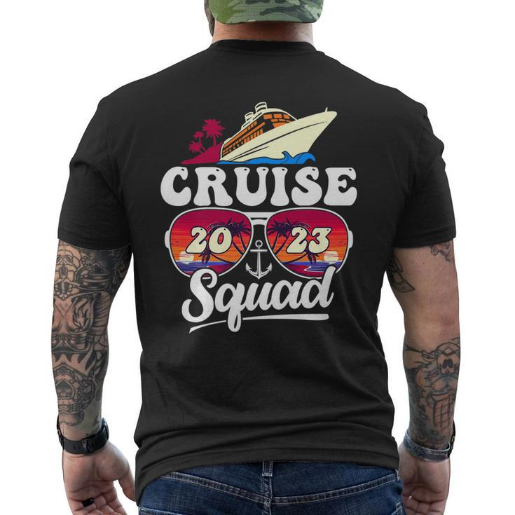 Cruise Squad 2023 Family Vacation Matching Family Group Men's Back Print T-shirt