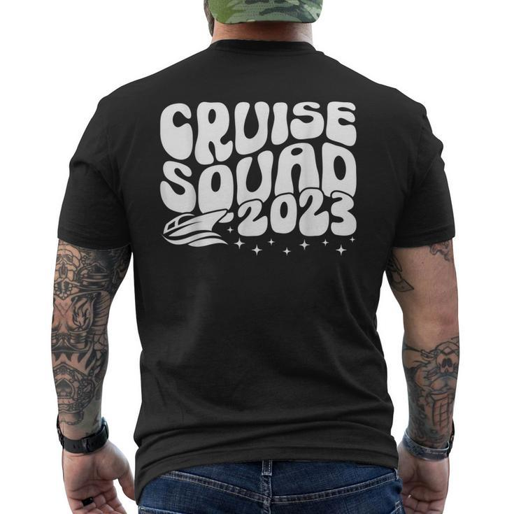 Cruise Squad 2023 Summer Vacation Family Friend Travel Group Men's Back Print T-shirt