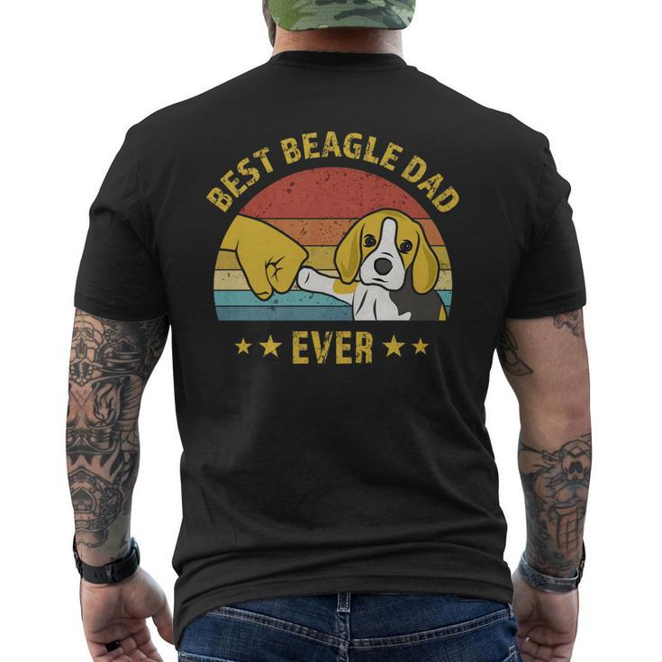 Cute Best Beagle Dad Ever Retro Vintage Puppy Lover V2 Men's T-shirt Back Print