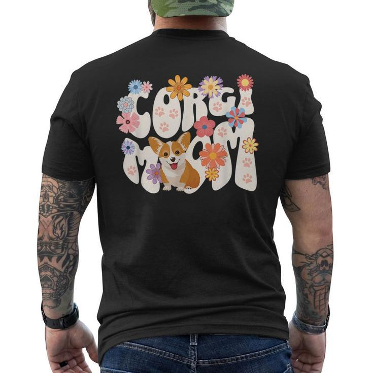 Cute Corgi Dog Mom Women Men's Back Print T-shirt