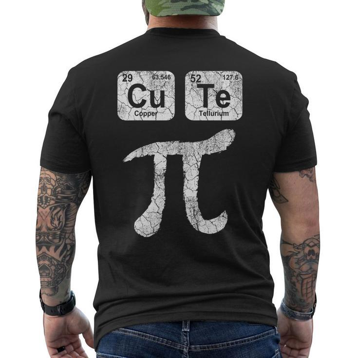 Cute Pie Pi Day T Shirt Cute Math Periodic Table Pun Men's Back Print T-shirt