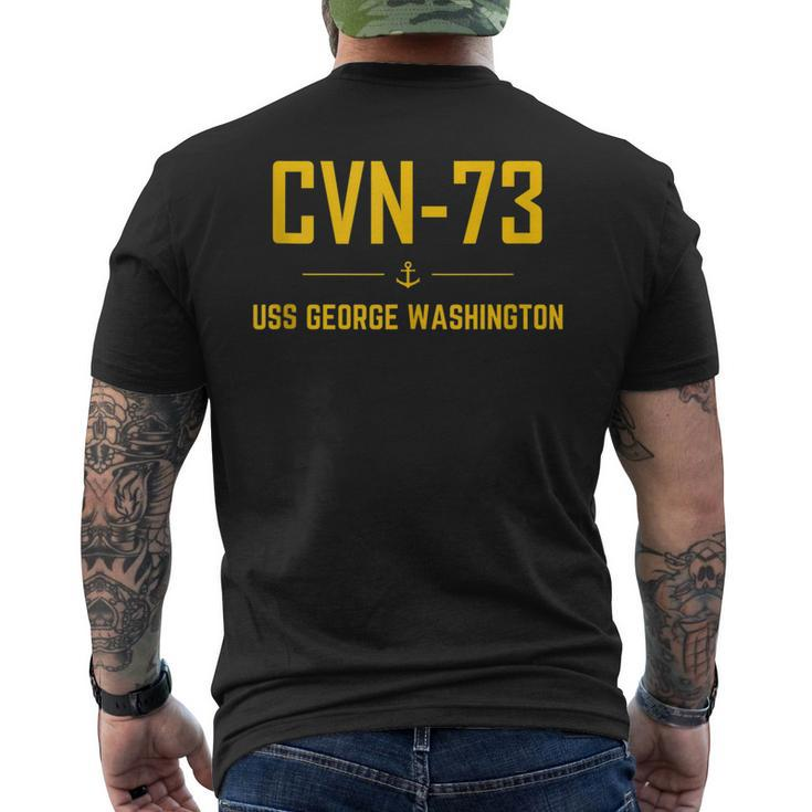 Cvn-73 Uss George Washington Men's T-shirt Back Print