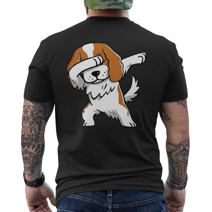 Dabbing Cavalier King Charles Spaniel Dog Men's T-shirt Back Print