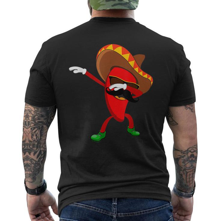 Dabbing Chili Mexican Pepper Dab Men's T-shirt Back Print