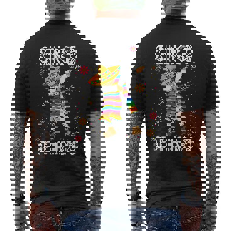 Dabbing Mexican Cinco De Mayo Mexican Fiesta 5 De Mayo Men's Back Print T-shirt