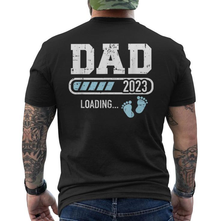 Mens Dad 2023 Loading For Pregnancy Announcement Men's Back Print T-shirt