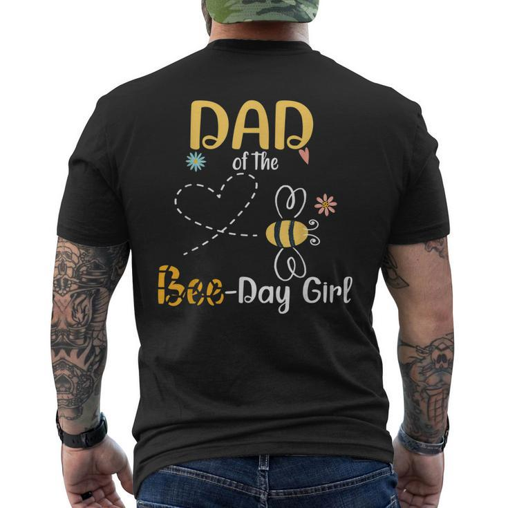 Dad Bee Birthday Party Matching Family Men's Back Print T-shirt