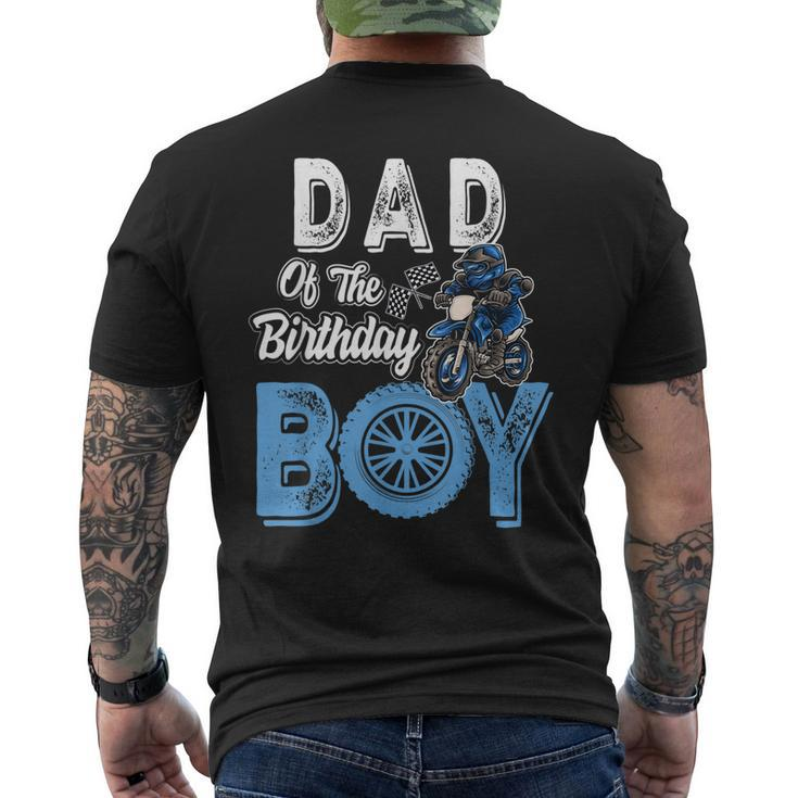 Dad Of The Birthday Boy Dirt Bike B-Day Motocross Party Men's T-shirt Back Print
