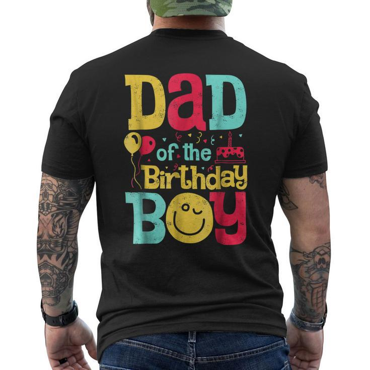 Dad Of The Birthday Boy T Father Dads Daddy Men Men's Back Print T-shirt