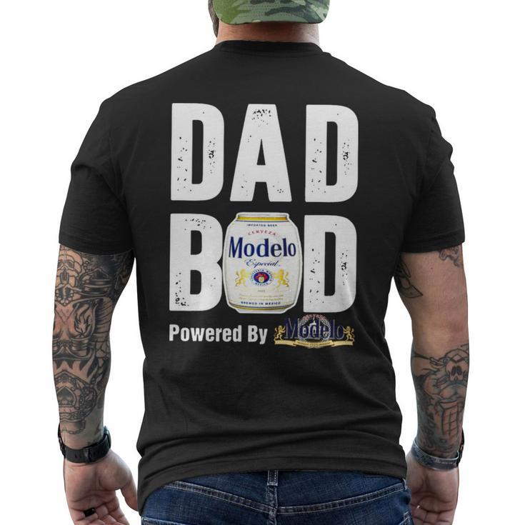 Dad Bod Powered By Modelo Especial Men's Back Print T-shirt