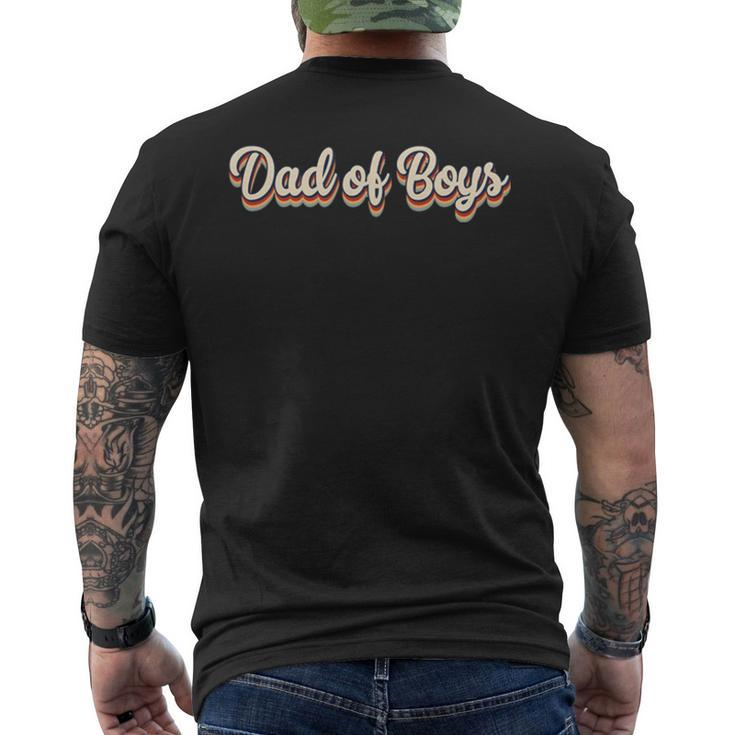 Dad Of Boys Tshirt Men's Back Print T-shirt