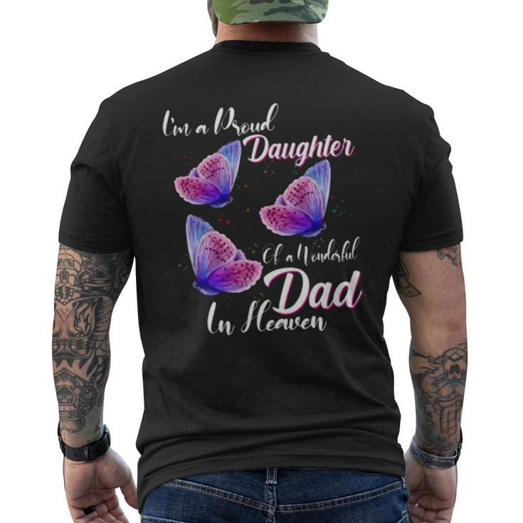 Dad In Heaven Men's Back Print T-shirt