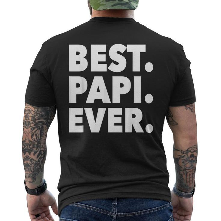Dad Inspired Best Papi Ever Men's Back Print T-shirt