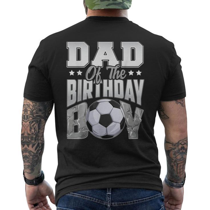 Dad Soccer Birthday Boy Baller B-Day Party Men's T-shirt Back Print
