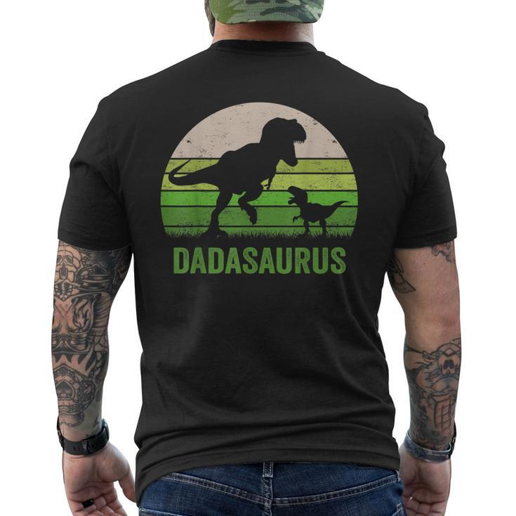 Dada Dinosaur T Rex Dadasaurus Fathers Day Family Men's Back Print T-shirt