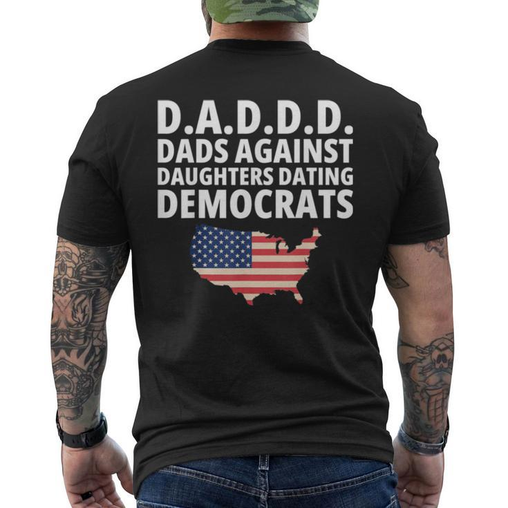 Daddd Dads Against Daughters Dating Democrats V3 Men's Back Print T-shirt