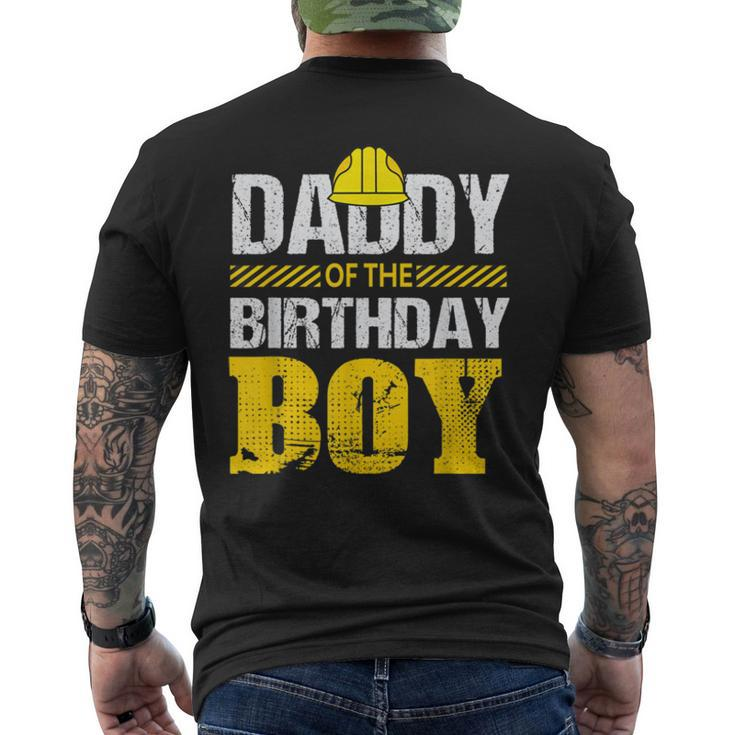 Daddy Of The Birthday Boy Construction Family Matching Men's Back Print T-shirt