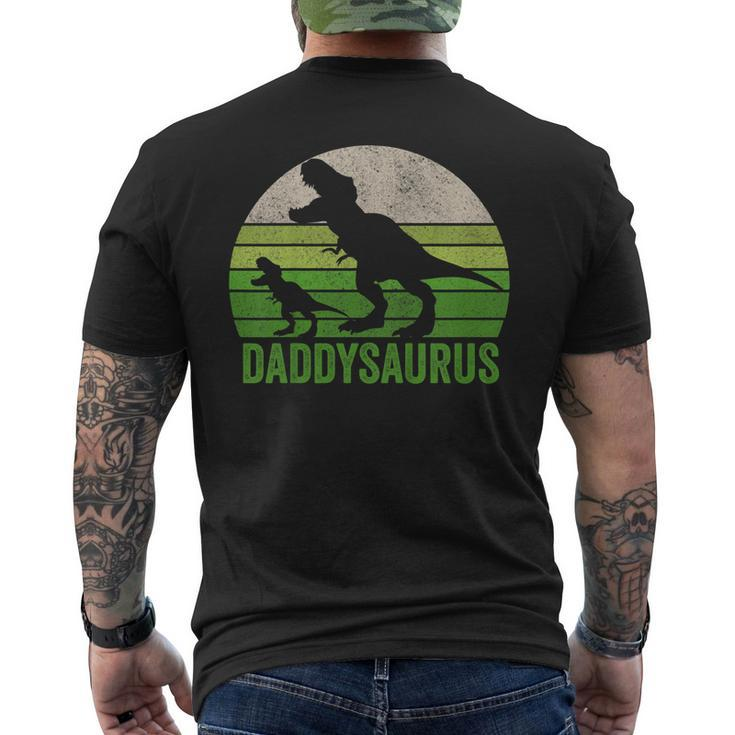 Daddy Dinosaur T Shirt Daddysaurus Fathers Day Shirts Men's Back Print T-shirt