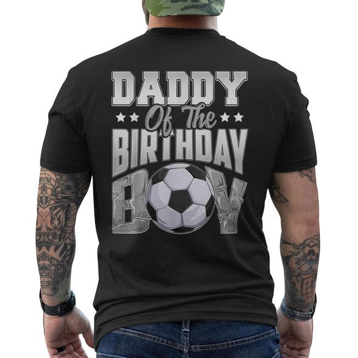 Daddy Soccer Birthday Boy Baller B-Day Party Men's T-shirt Back Print
