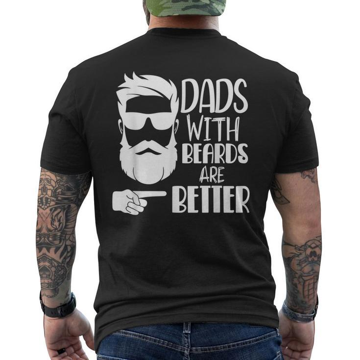 Dads With Beards Are Better For Dad Father Papa Men's Back Print T-shirt