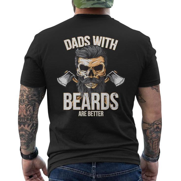 Dads With Beards Are BetterNew Daddy For Men Men's Back Print T-shirt