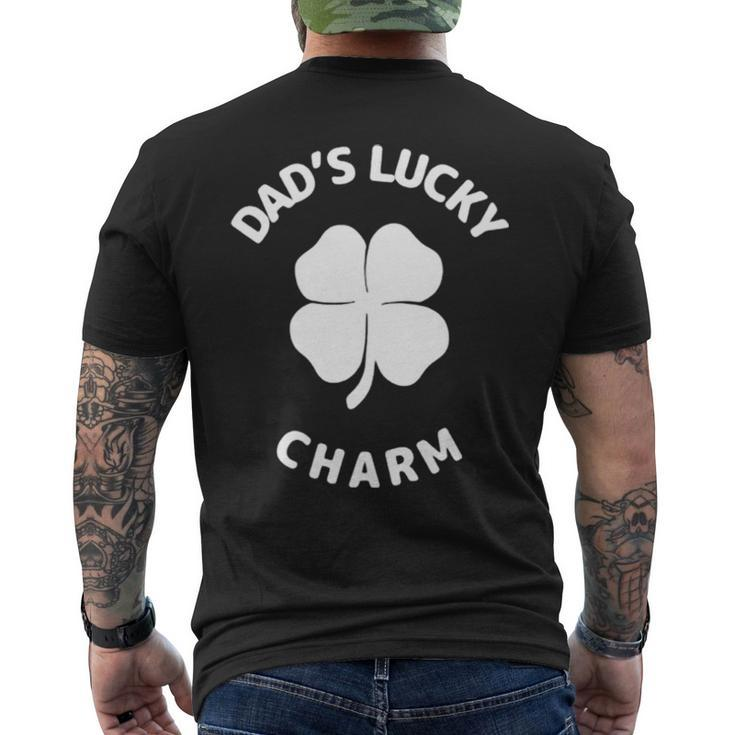 Dad’S Lucky Charm Shamrock Men's Back Print T-shirt