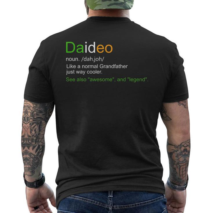 Mens Daideo Ireland Grandfather Grandpa Definition Men's T-shirt Back Print