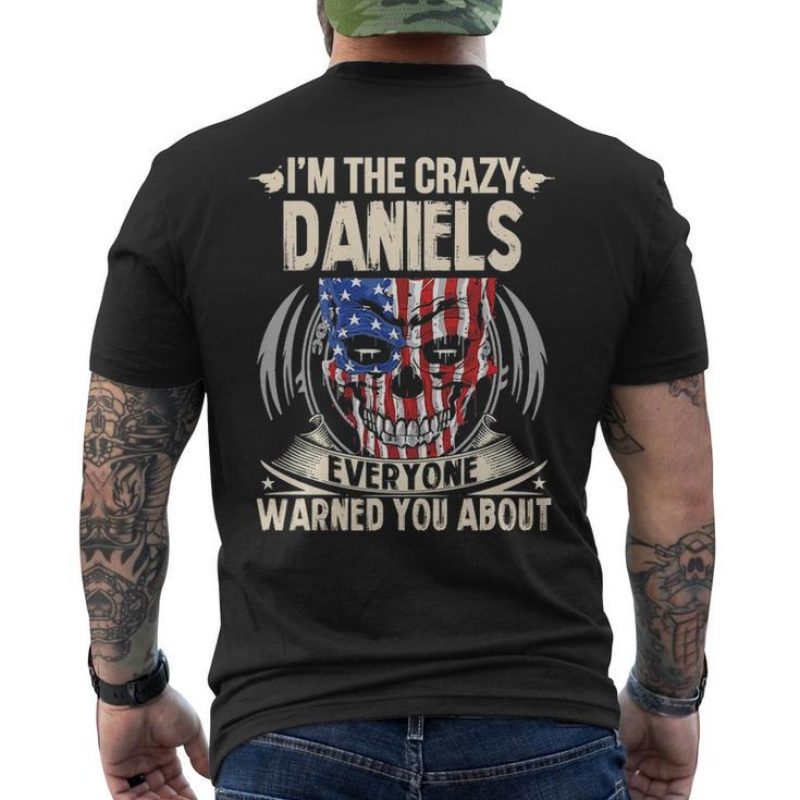 Daniels Name Gift Im The Crazy Daniels Mens Back Print T-shirt