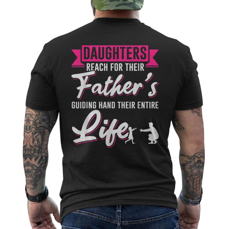 Daughter Father Dad Daddy Papa Poppa Stepdad Children Family Gift For Mens Mens Back Print T-shirt