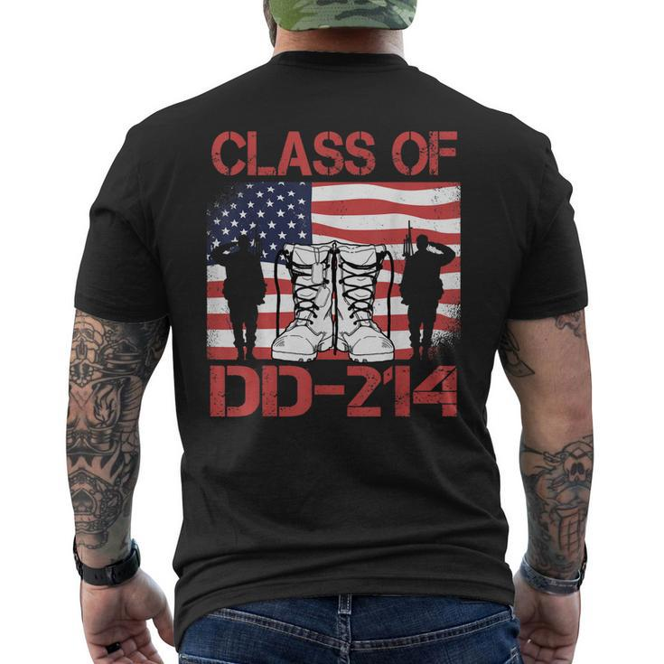 Dd-214 Class Of Dd214 Soldier Veteran Men's T-shirt Back Print