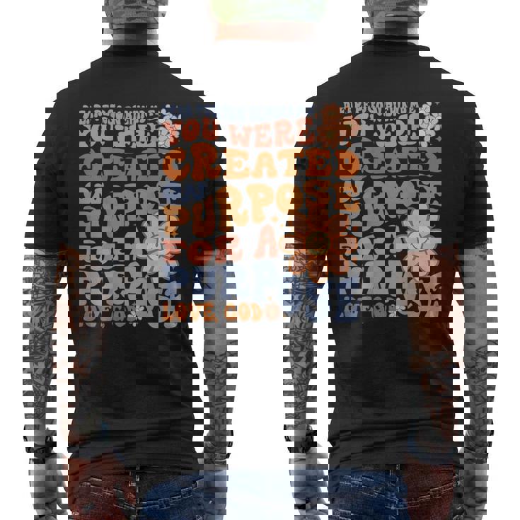 Dear Person Behind Me You Were Created On Purpose Back Print Men's Back Print T-shirt