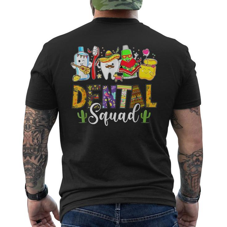 Dental Squad Cinco De Mayo Tooth Dental Assistant Dentist Men's Back Print T-shirt