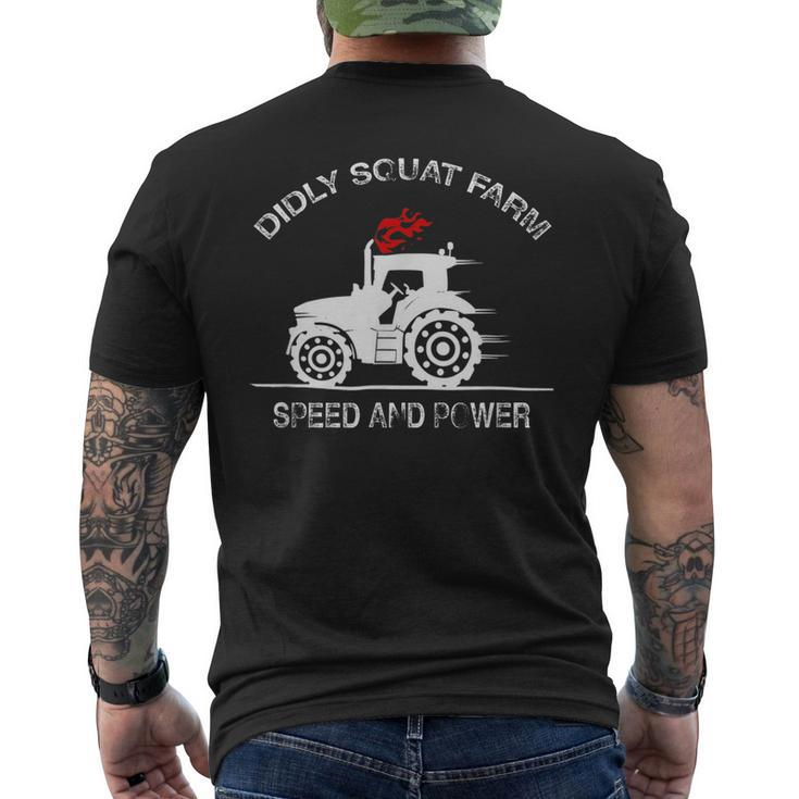 Diddly Squat Farm Speed And Power Perfect Tractor Men's Back Print T-shirt