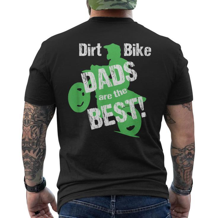 Dirt Bike Dad Fathers Day For Men Graphic Motocross Men's Back Print T-shirt