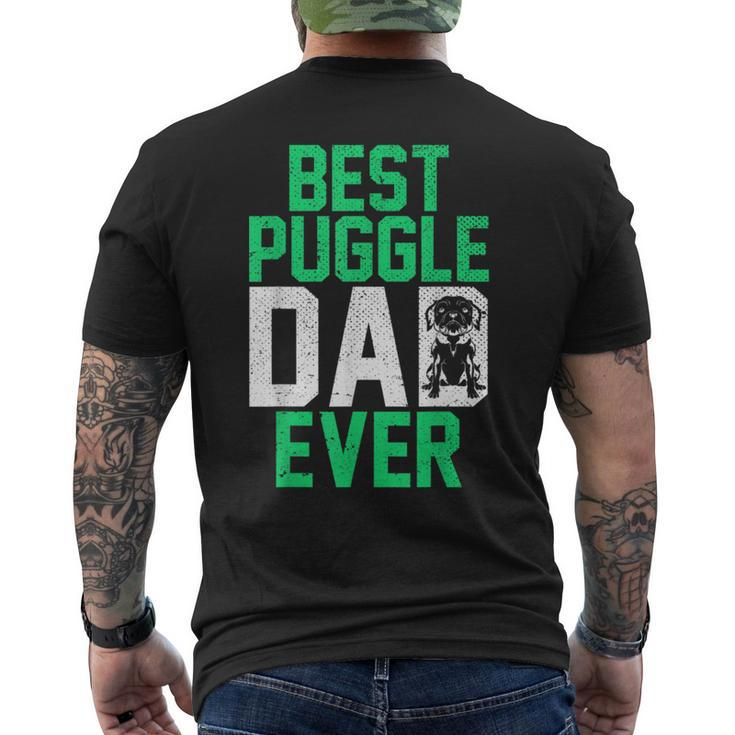 Mens Dog Lover Puggle Dad Pet Owner Fathers Day Animal Puggle Men's Back Print T-shirt