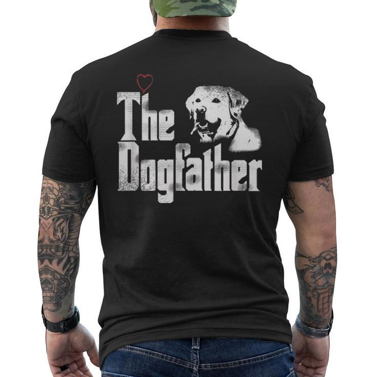 Mens The Dogfather Labrador Dad T Fathers Day Men's T-shirt Back Print
