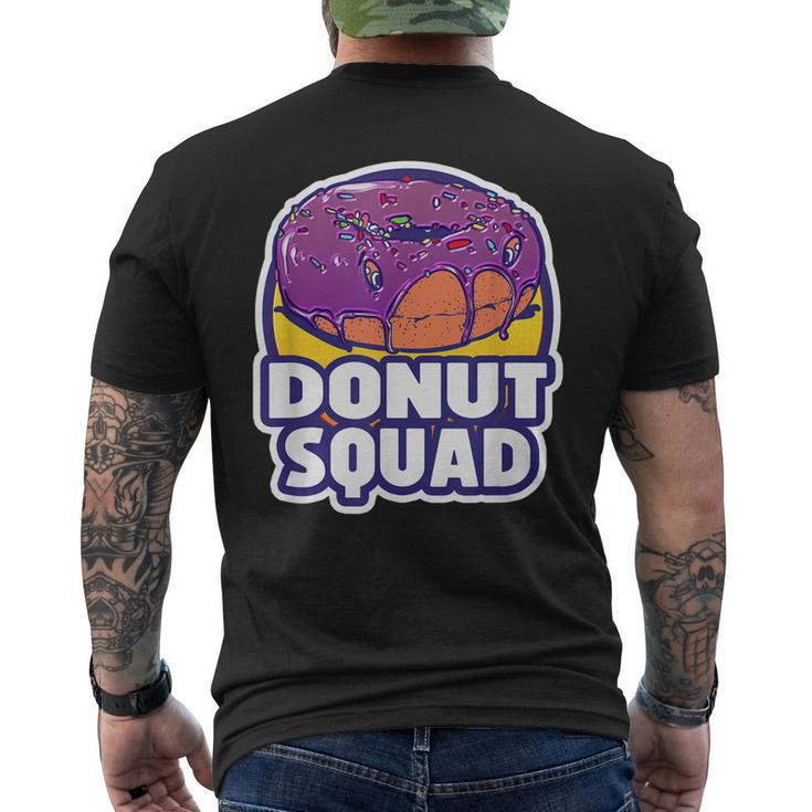 Donut Squad Retro Baked Fried Donuts Party Men's Back Print T-shirt