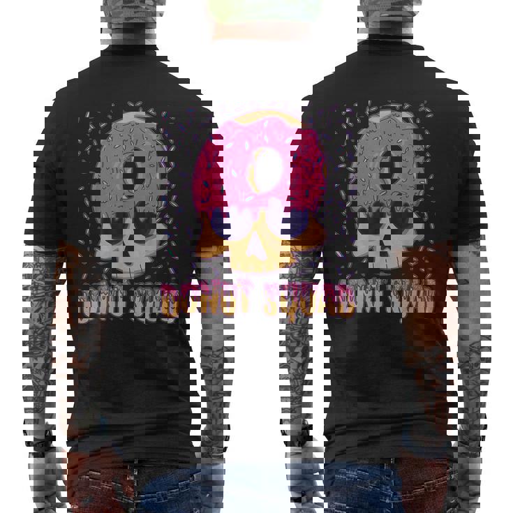 Donut Squad Skull Drawing Baker Men's Back Print T-shirt