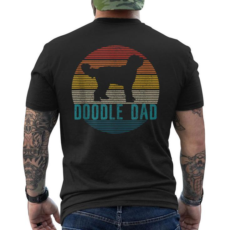 Mens Doodle Dad - Vintage Goldendoodle Dog Owner Men's T-shirt Back Print