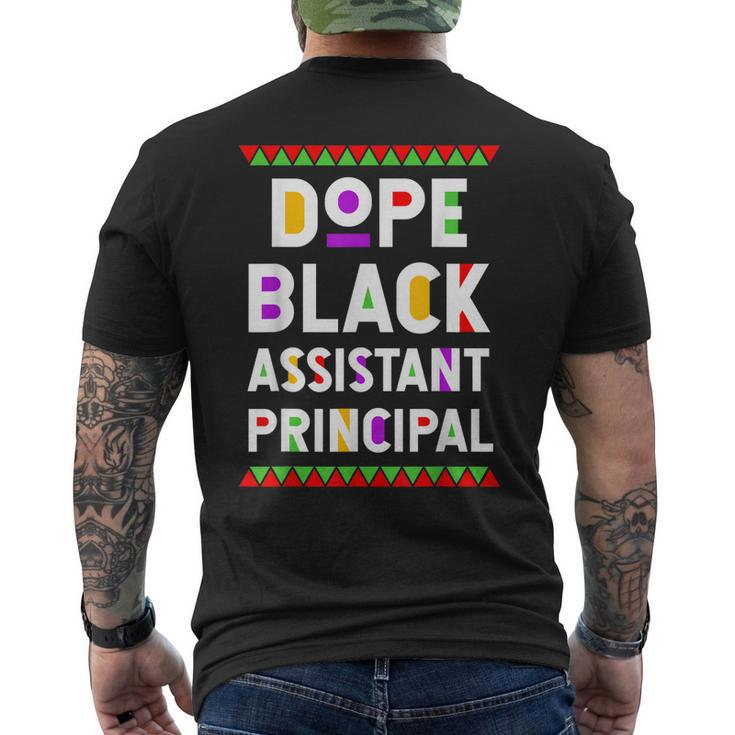 Dope Black Assistant Principal African American Job Proud Men's Back Print T-shirt