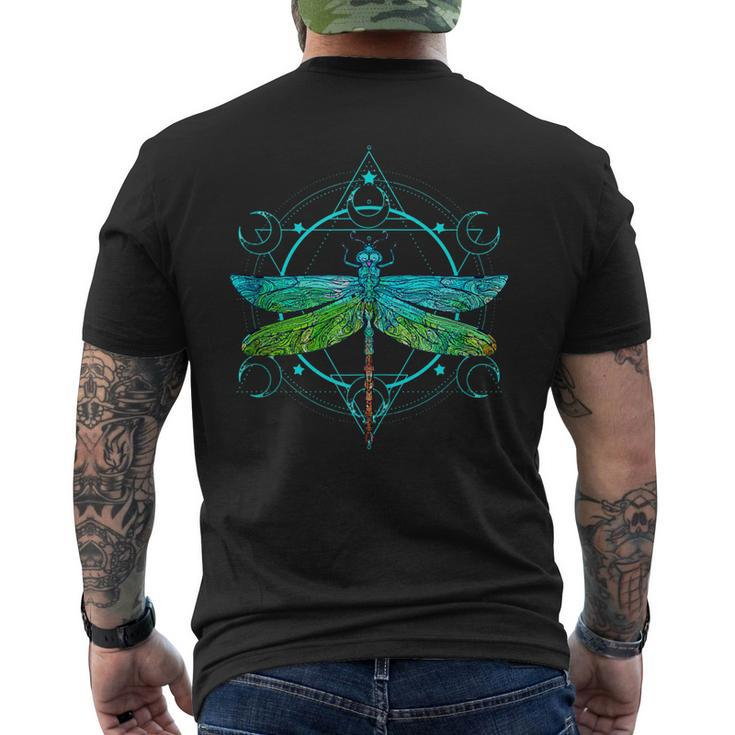 Dragon Fly Insect Nature Geometric Lover Men's T-shirt Back Print