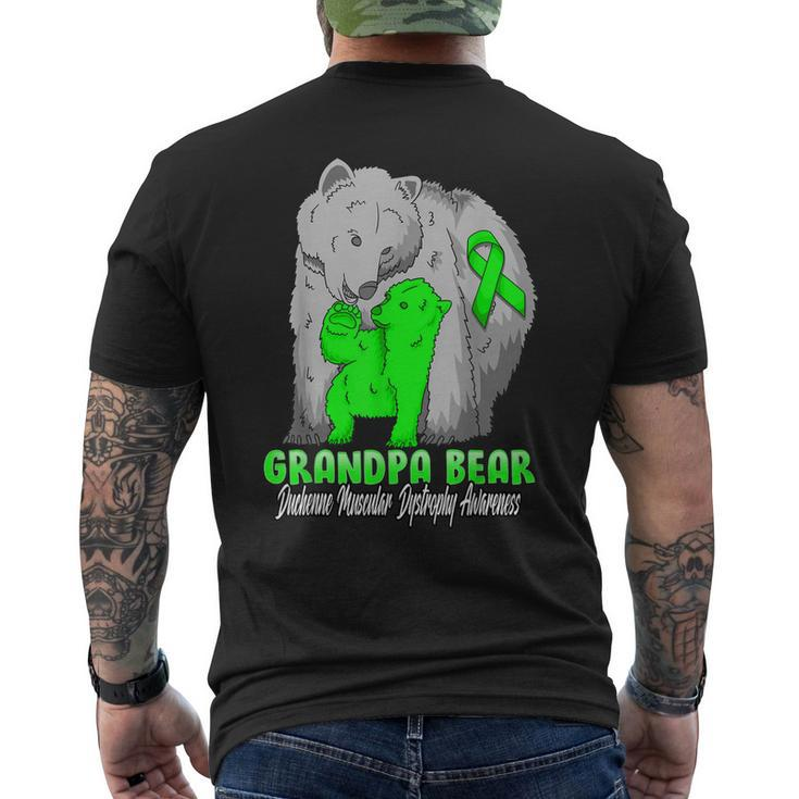 Duchenne Muscular Dystrophy Child Awareness Grandpa Bear Sup Mens Back Print T-shirt