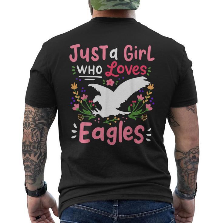 Eagle Just A Girl Who Loves For Eagle Lovers Men's T-shirt Back Print